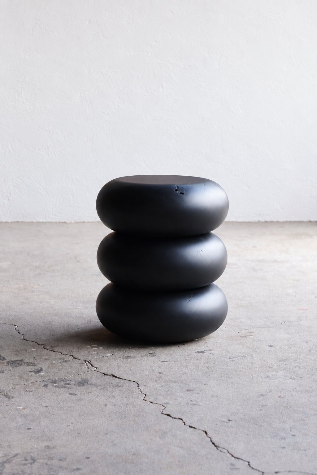 Black stack stool