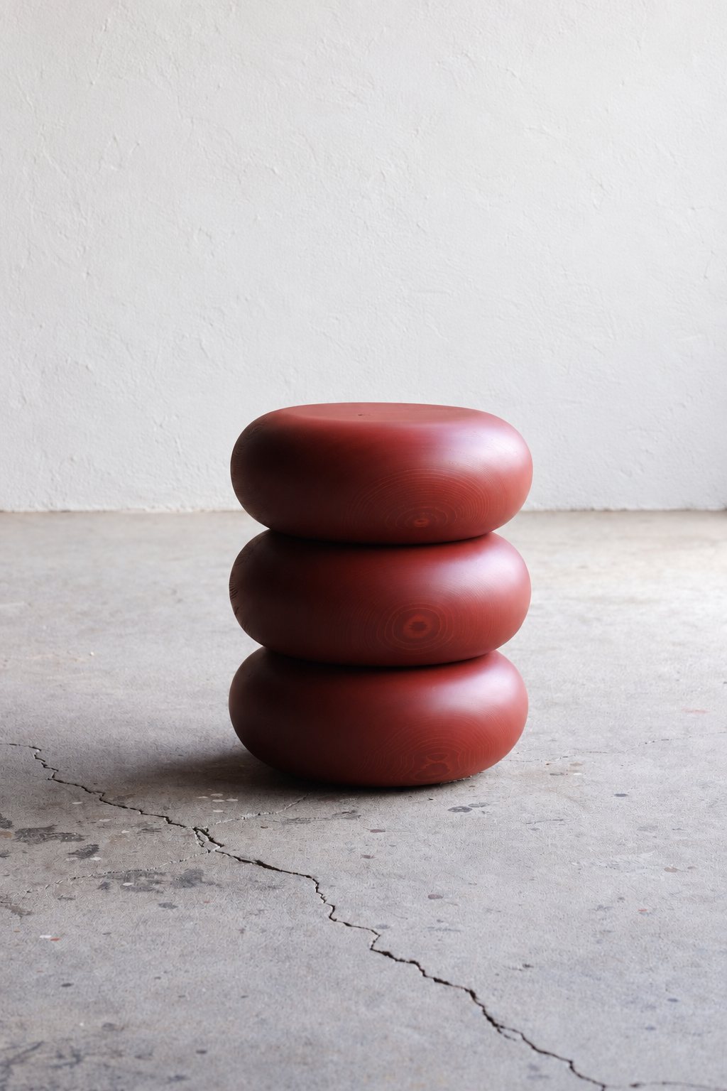 Stack stool, red